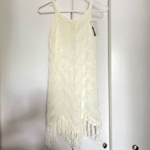 Off white bathing suit cover up